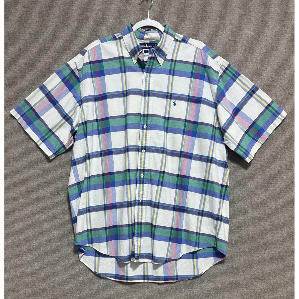 Ralph Lauren Multicolor Plaid Casual Button Down Shirt